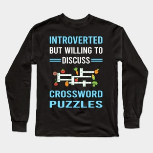 Introverted Crossword Puzzles Long Sleeve T-Shirt